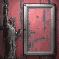 Old metal background N676
