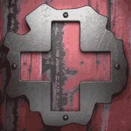 Old metal background N681