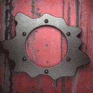 Old metal background N685