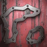 Old metal background N686