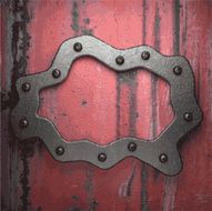 Old metal background N687
