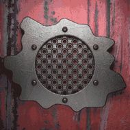 Old metal background N733