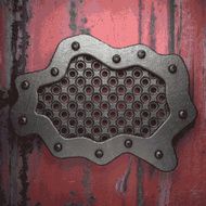 Old metal background N735