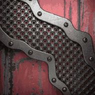 Old metal background N736