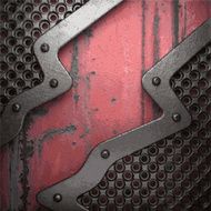 Old metal background N741