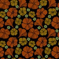 Floral seamless stylized vintage pattern