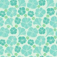 Abstract seamless retro flowers background