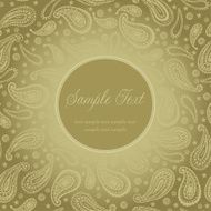 Ethnic indian design template with text frame
