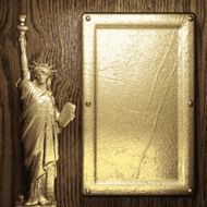 gold and wood background N476