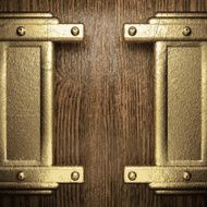 gold and wood background N484