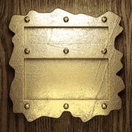 gold and wood background N494