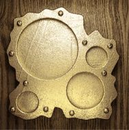 gold and wood background N495