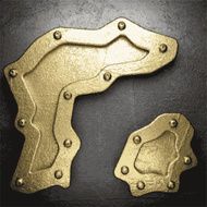 gold and silver background N181