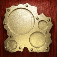gold and wood background N529