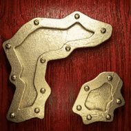 gold and wood background N532