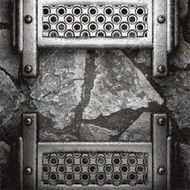 metal and stone background N97