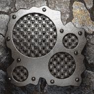 metal and stone background N108