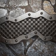 metal and stone background N115