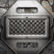 metal and stone background N124