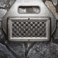 metal and stone background N125