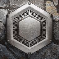 metal and stone background N128