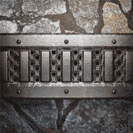 metal and stone background N130