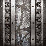 metal and stone background N131