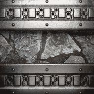 metal and stone background N132