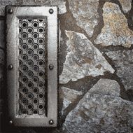 metal and stone background N142