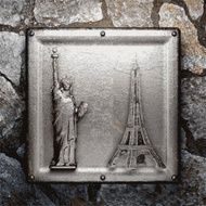 metal and stone background N148