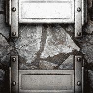 metal and stone background N157