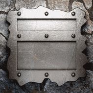 metal and stone background N166