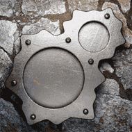 metal and stone background N167
