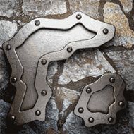 metal and stone background N169
