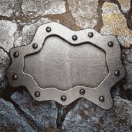 metal and stone background N170