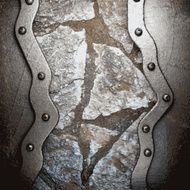 metal and stone background N173