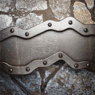 metal and stone background N175