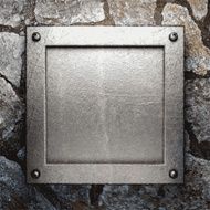metal and stone background N181