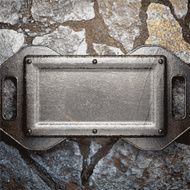 metal and stone background N182