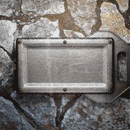 metal and stone background N183