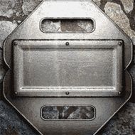 metal and stone background N184