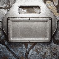 metal and stone background N185