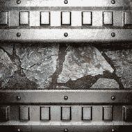 metal and stone background N190