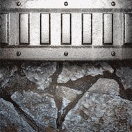 metal and stone background N191