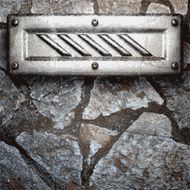 metal and stone background N194