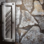 metal and stone background N195