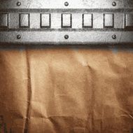 metal and paper background N121