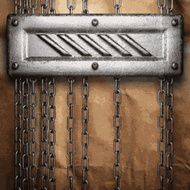 metal and paper background N125