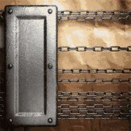 metal and paper background N129