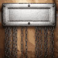 metal and paper background N130